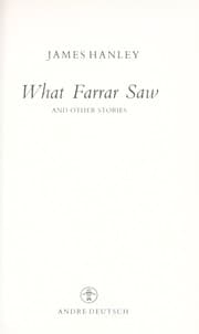 Tapa de What Farrar saw, and other stories
