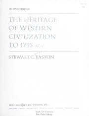 Tapa de The heritage of Western civilization to 1715