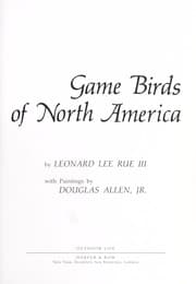 Tapa de Game birds of North America
