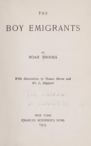 Tapa de The boy emigrants