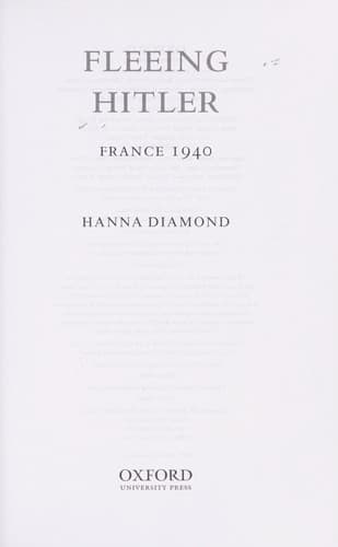 Tapa de Fleeing Hitler