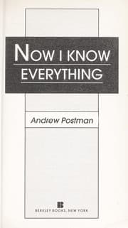 Tapa de Now I know everything