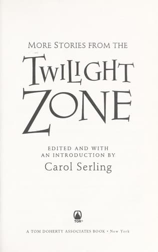 Tapa de More stories from the Twilight zone