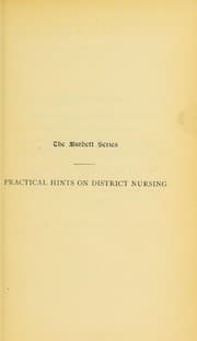 Tapa de Practical hints on district nursing