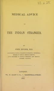 Tapa de Medical advice to the Indian stranger