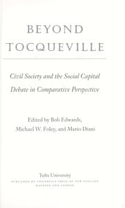 Tapa de Beyond Tocqueville