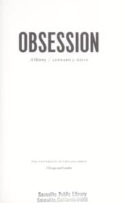 Tapa de Obsession