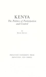 Tapa de Kenya: the politics of participation and control