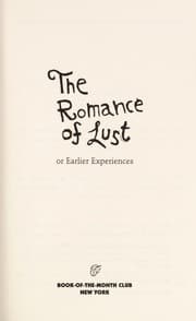 Tapa de The Romance of Lust, or Early Experiences