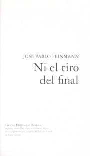 Tapa de Ni El Tiro del Final