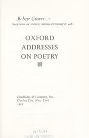 Tapa de Oxford addresses on poetry