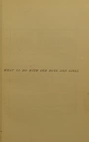 Tapa de What to do with our boys and girls