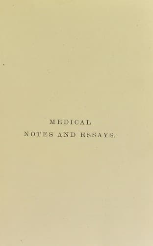 Tapa de Medical notes and essays