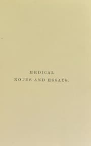 Tapa de Medical notes and essays