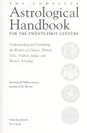 Tapa de The complete astrological handbook for the twenty-first century