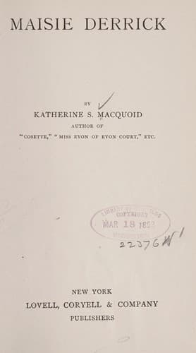 Tapa de Maisie Derrick