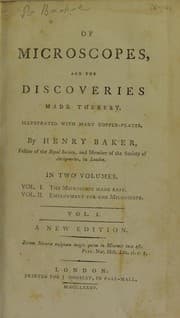 Tapa de Of microscopes, and the discoveries made thereby