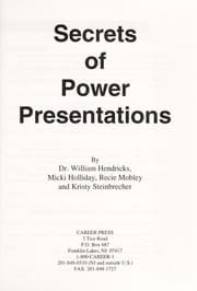 Tapa de Secrets of power presentations
