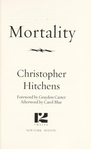 Tapa de Mortality