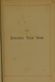 Tapa de Epicure's year book & table companion