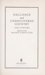 Tapa de Dalliance ; and, Undiscovered country