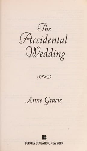 Tapa de The accidental wedding