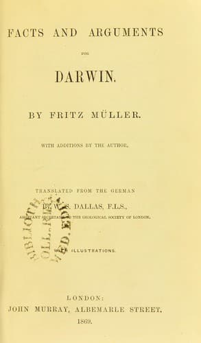 Tapa de Facts and arguements for Darwin