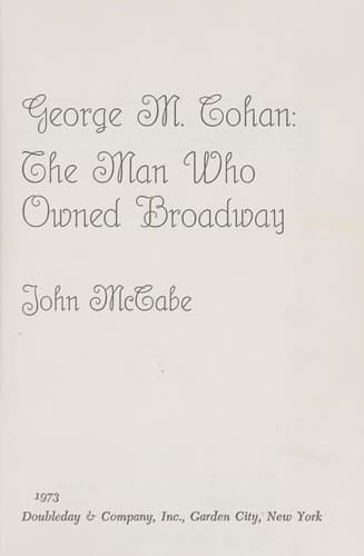 Tapa de George M. Cohan