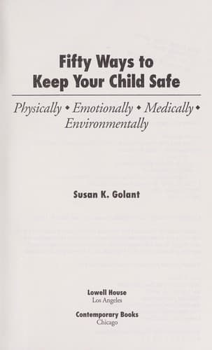 Tapa de Fifty ways to keep your child safe