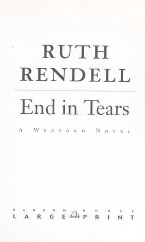Tapa de End in Tears