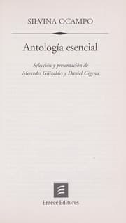 Tapa de Antología esencial