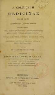 Tapa de Medicinae libri octo