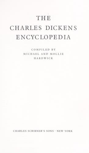 Tapa de The Charles Dickens encyclopedia