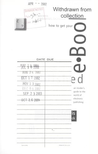 Tapa de How to get your e-book published
