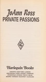 Tapa de Private Passions