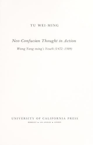 Tapa de Neo-Confucian thought in action