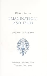 Tapa de Wallace Stevens: imagination and faith