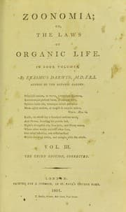 Tapa de Zoonomia : or, The laws of organic life