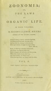 Tapa de Zoonomia : or, The laws of organic life
