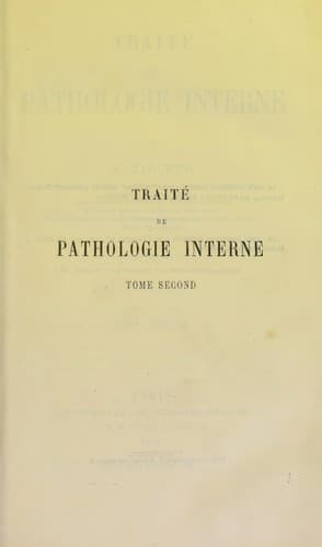 Tapa de Traite de pathologie interne