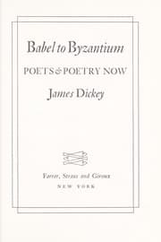 Tapa de Babel to Byzantium; poets & poetry now