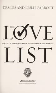 Tapa de The love list