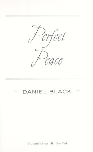 Tapa de Perfect Peace