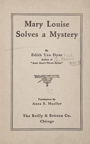 Tapa de Mary Louise solves a mystery