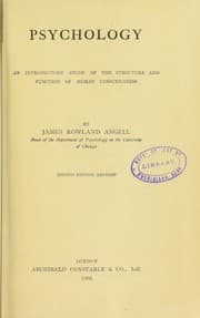 Tapa de Psychology : an introductory study of the structure and function of human consciousness