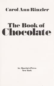 Tapa de The book of chocolate