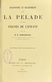 Tapa de Diagnostic et traitement de la pelade et des teignes de l'enfant