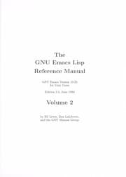 Tapa de The Gnu Emacs Lisp Reference Manual
