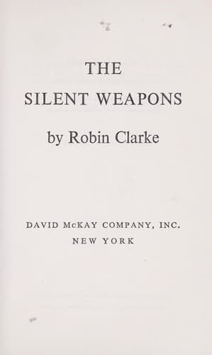 Tapa de The silent weapons