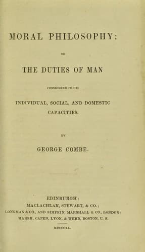 Tapa de Moral philosophy